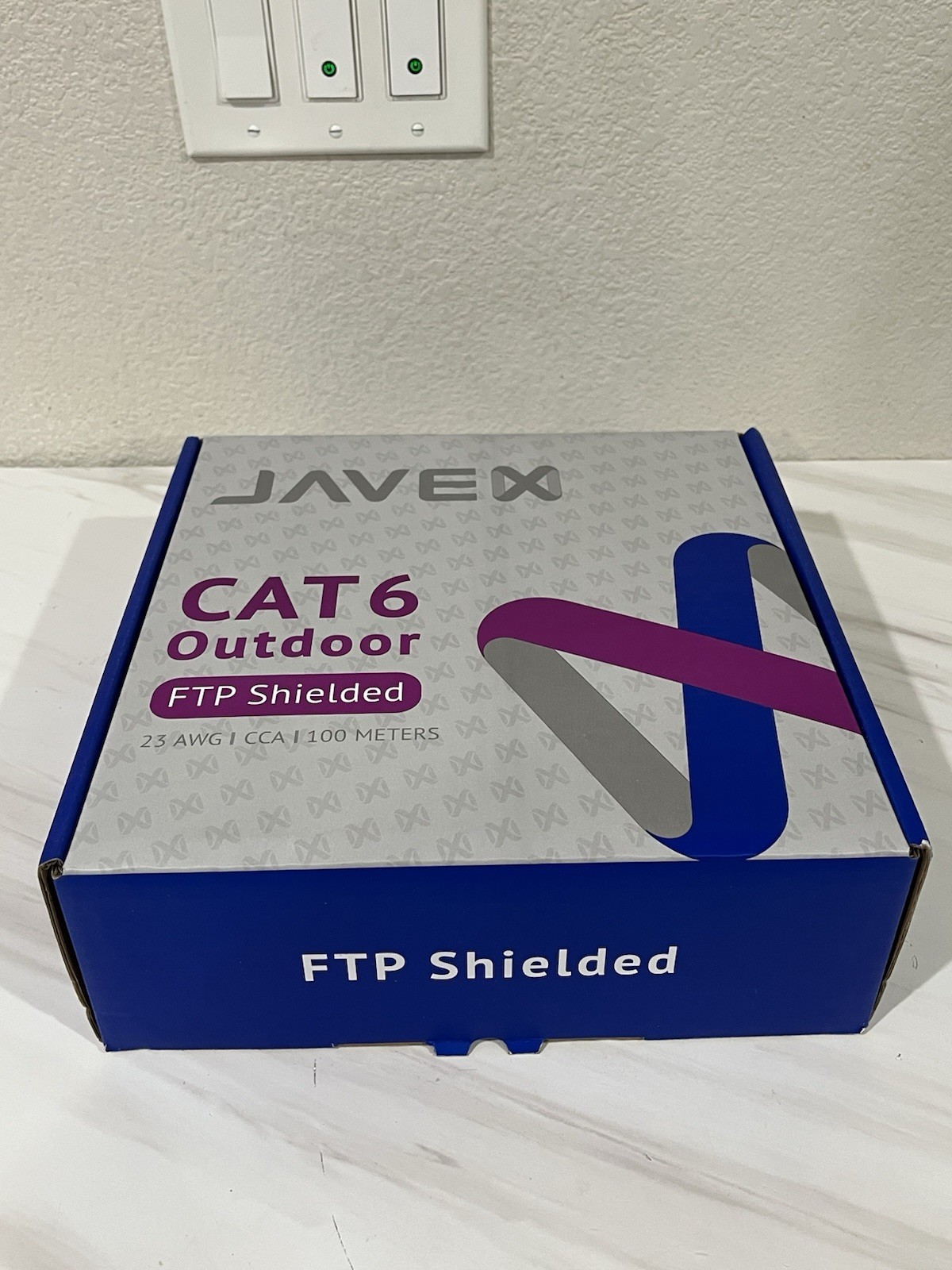 Javex CAT6 Outdoor FTP Sheilded 23 AWG CCA 100 Meters Ethernet Cable New