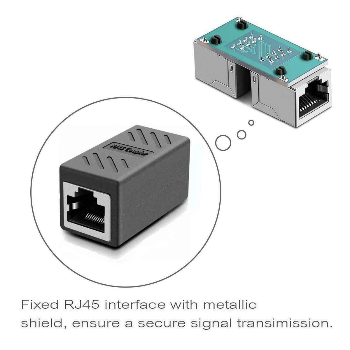RJ45 Connector Ethernet Extension Cable (Black)