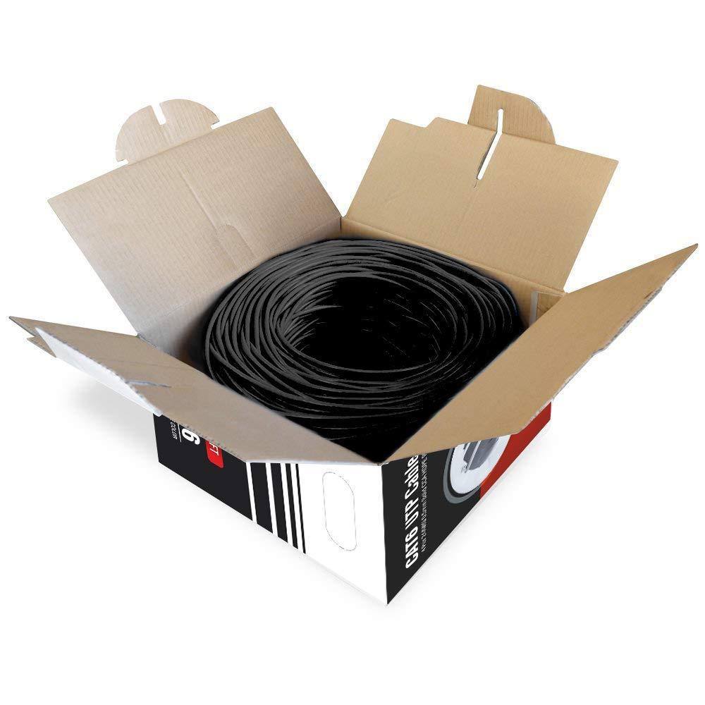 CAT6 500FT DIRECT BURIAL OUTDOOR CABLE UV 23AWG WATERPROOF SOLID 550MHZ CMX