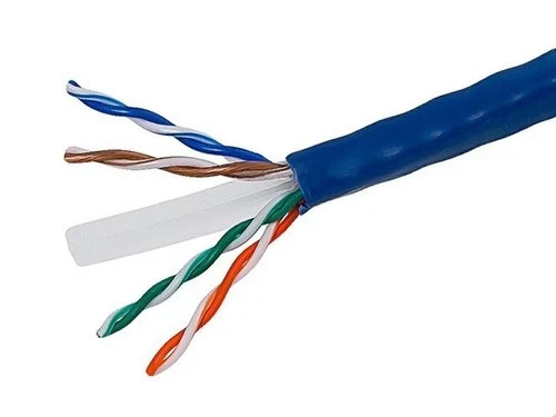 Monoprice Blue 250ft Cat6 24AWG Copper Wire Cable Pull Box NIB-(2) boxes -500 ft