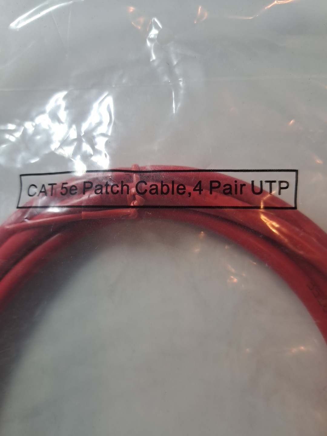 Legrand 5′ Red Cat5e Ethernet Patch Cable, 350Mhz, RoHS Compliant NEW