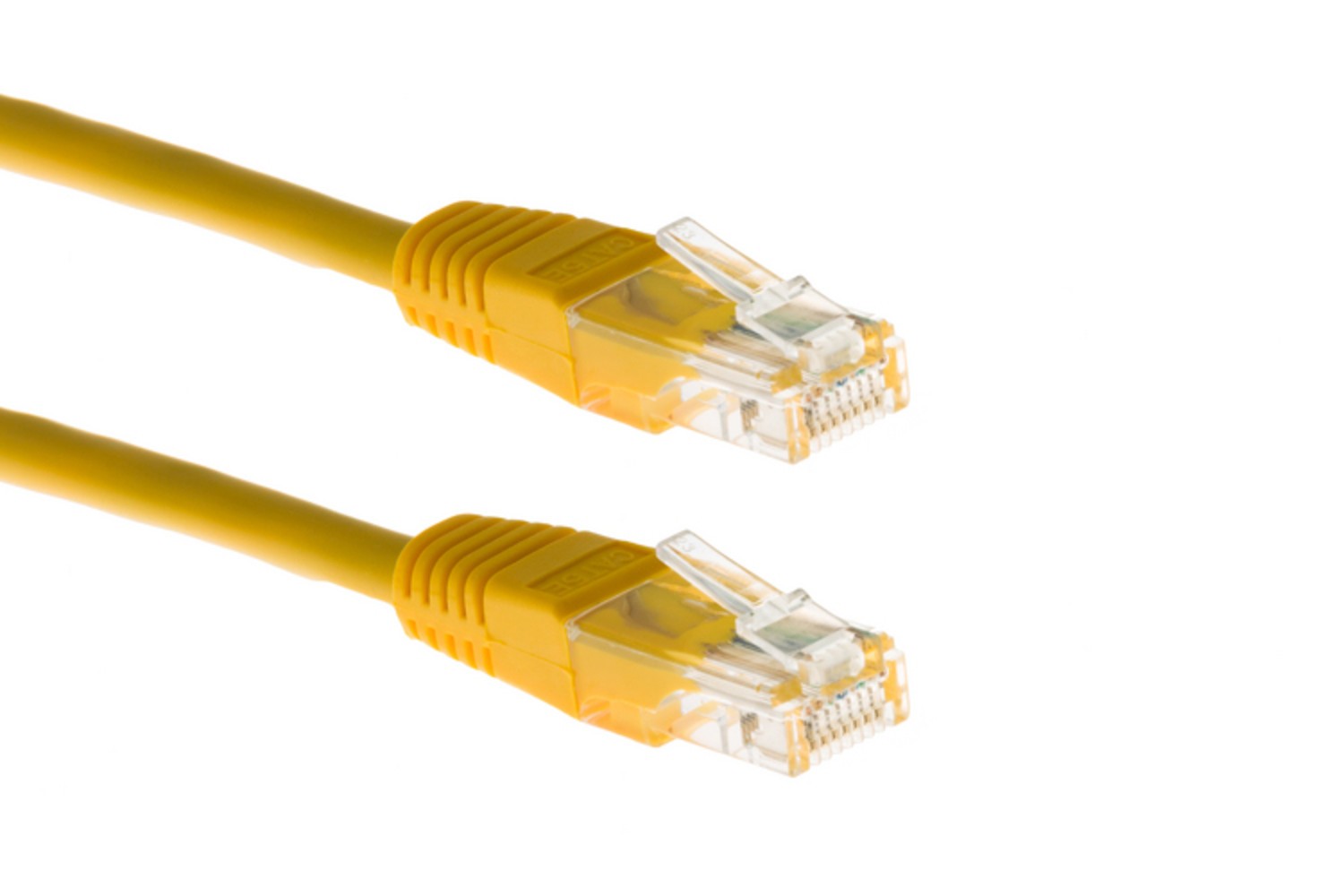 CAT6 Ethernet Patch Cable, Non-Booted, 5 Foot, Yellow – Lifetime Warranty