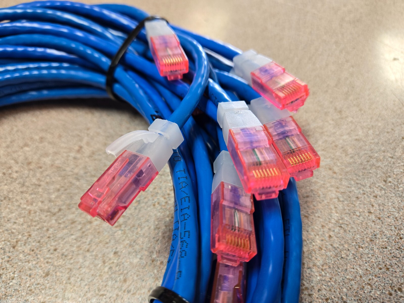 10x 5 Foot Long Ethernet Blue CAT 5 Patch Cable