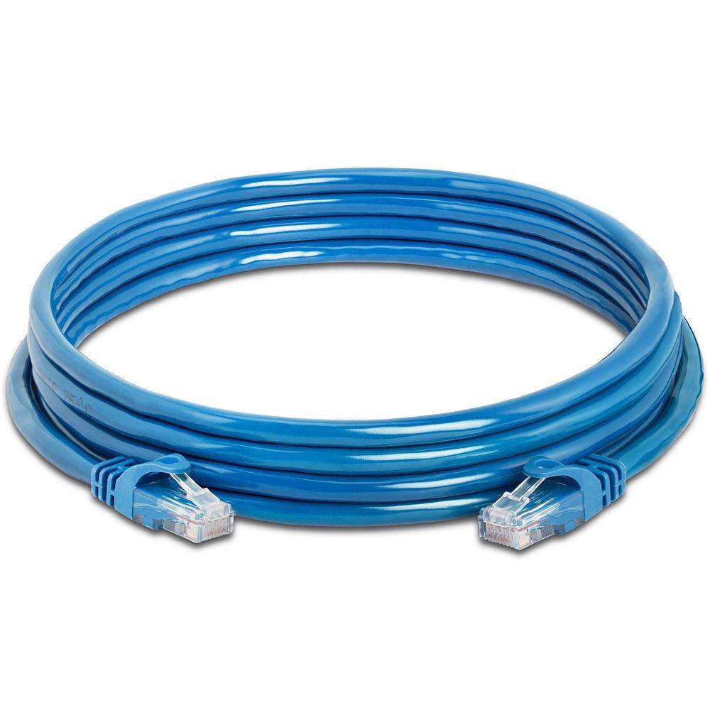 10 Feet Cat6 Cable Blue LAN Cat 6 Ethernet Patch Cord RJ45 Internet Modem Cable