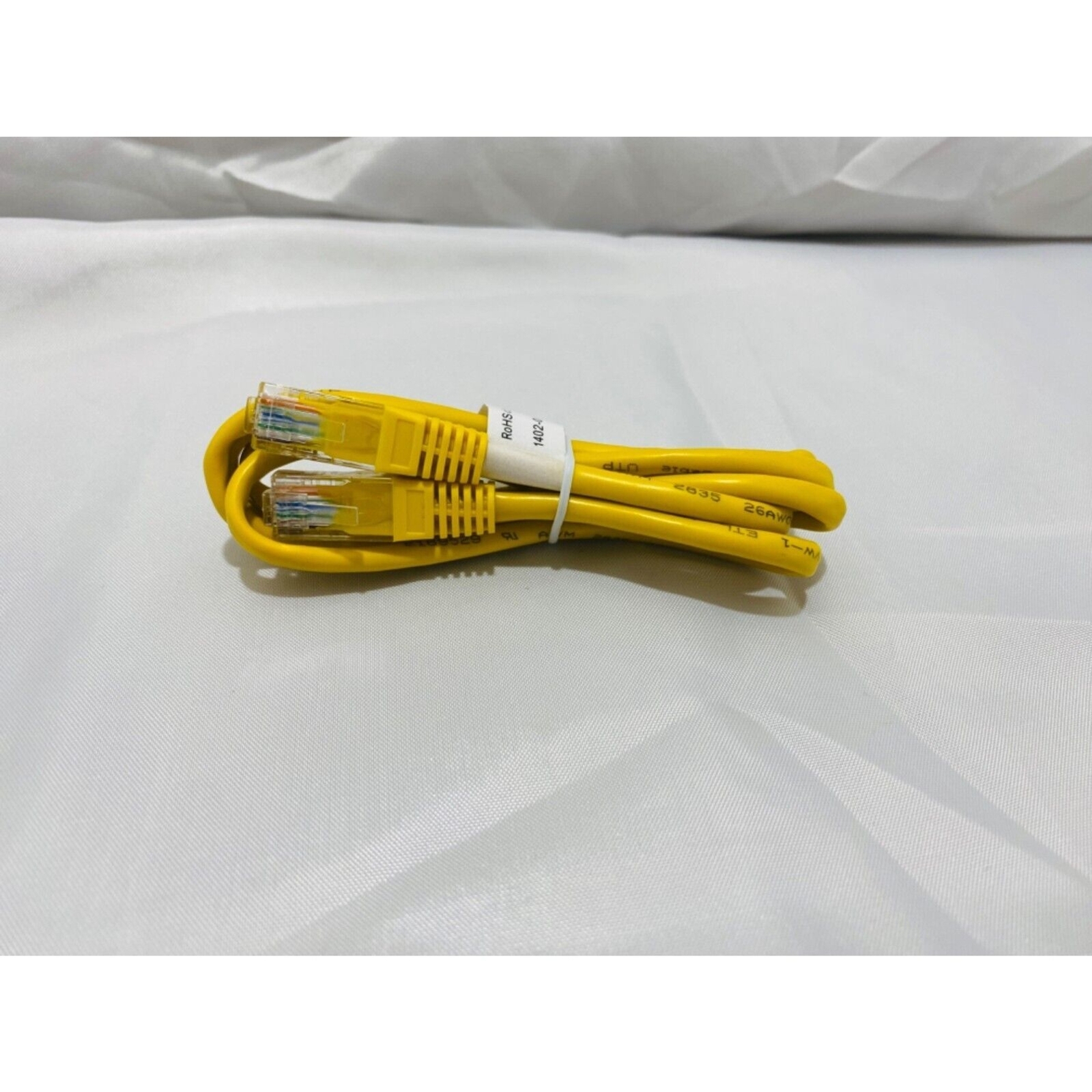Ethernet Cable 4 Foot Length Yellow Patch Cable Male to Male Lucent-O Systimax