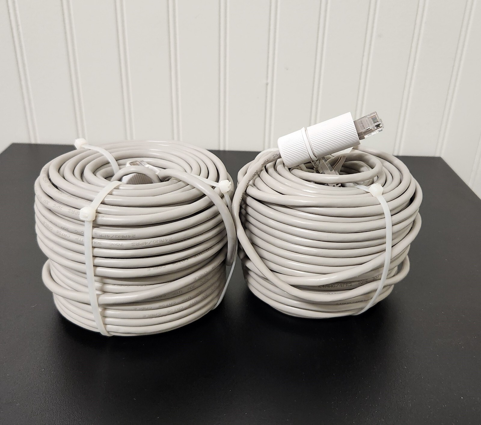 Cat 5e ethernet cable 100 ft. – Outdoor/Indoor – 4 Pack – New