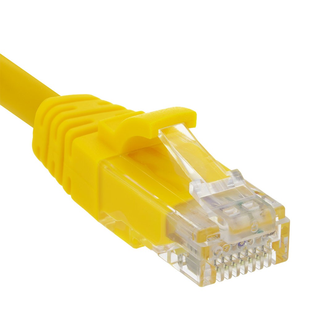 Ethernet Patch Cable CAT6A, UTP, 24AWG, 5 Ft, 10 pack, Yellow