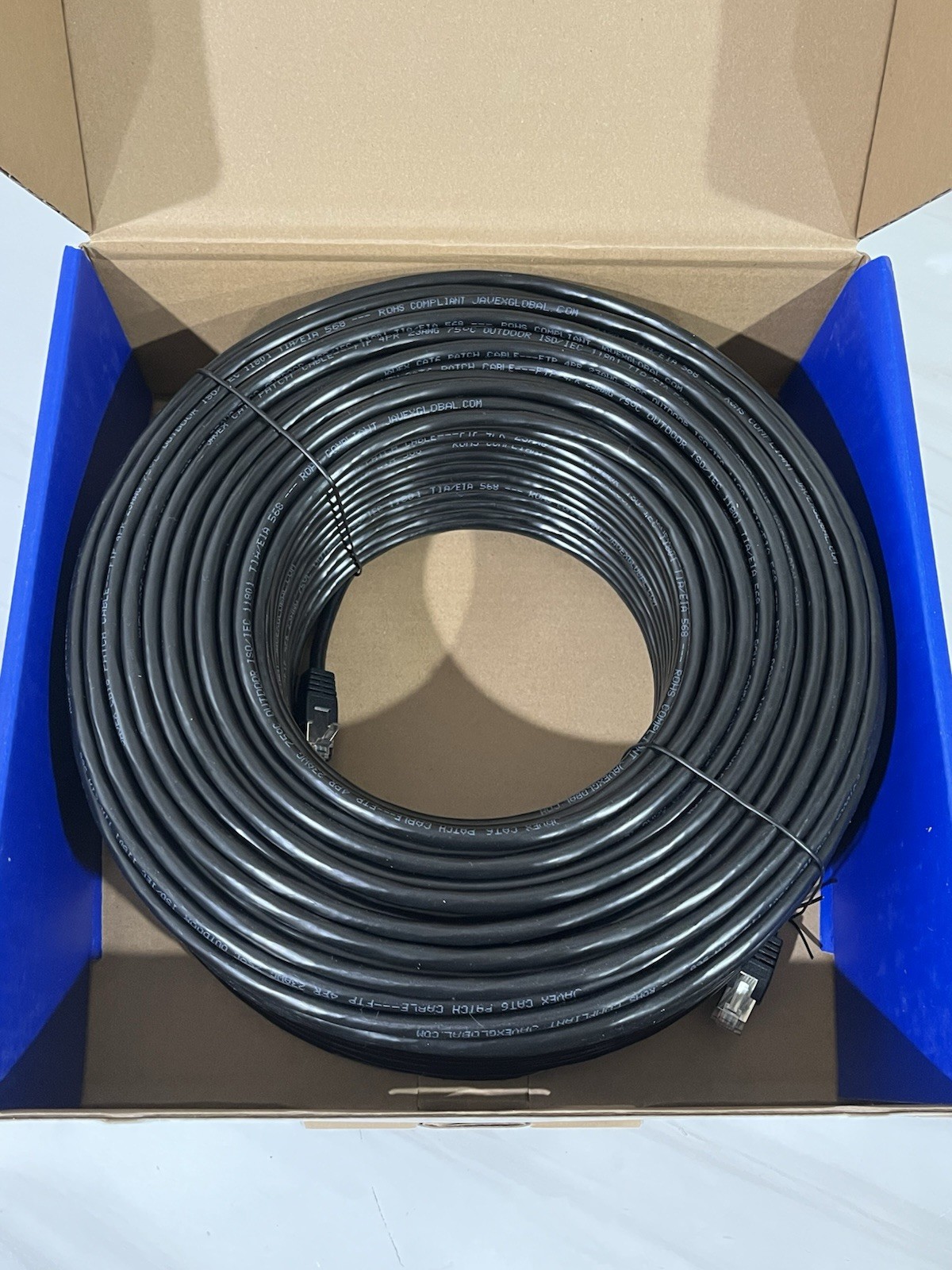 Javex CAT6 Outdoor FTP Sheilded 23 AWG CCA 100 Meters Ethernet Cable New