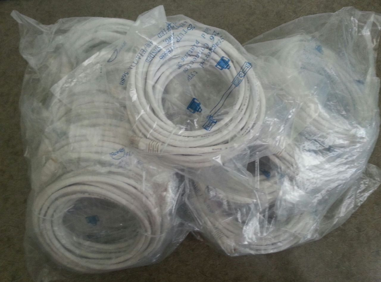 10 * 25 25FT UTP CAT 6 4PAIRS 24AWG STRANDED UL/ETL VERIFIED ANSI/EIA/TIA 568B