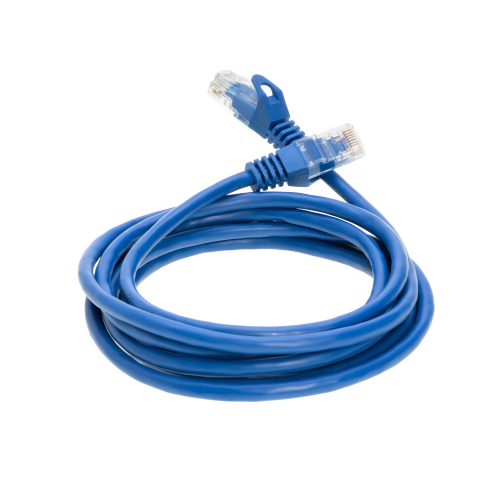 CAT5 Network Patch Cable RJ-45 Ethernet LAN Internet Cable Blue 1.5FT – 20FT LOT