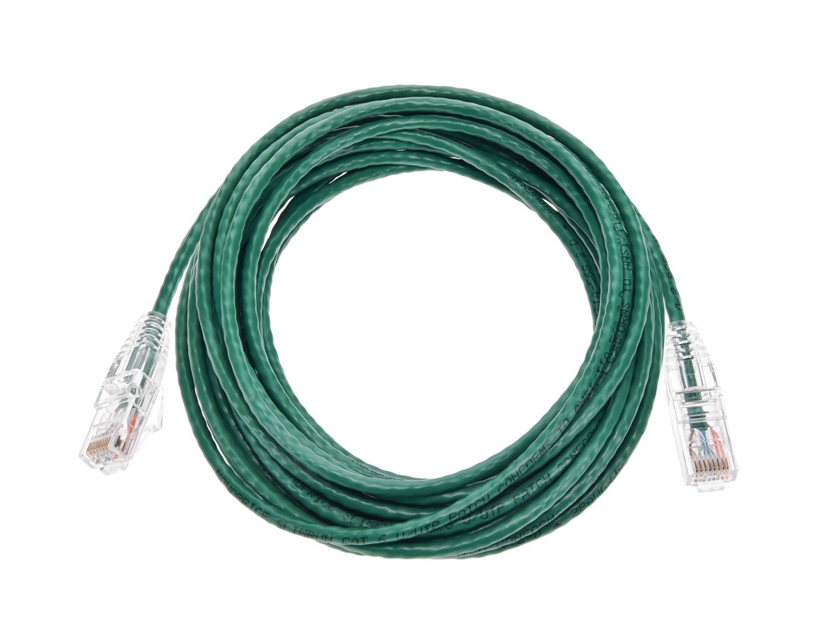 Monoprice Cat6 Ethernet Patch Cable – 20 feet – Green | Snagless RJ45 Stranded