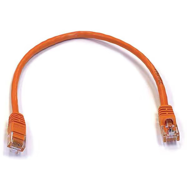 Monoprice Patch Cord,Cat 6,Booted,Orange,1.0 ft. 3412 Monoprice 3412