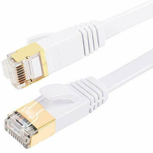 Cat7 3FT RJ45 Ethernet Ultra Flat Patch Network LAN Shielded Internet Cable Cord