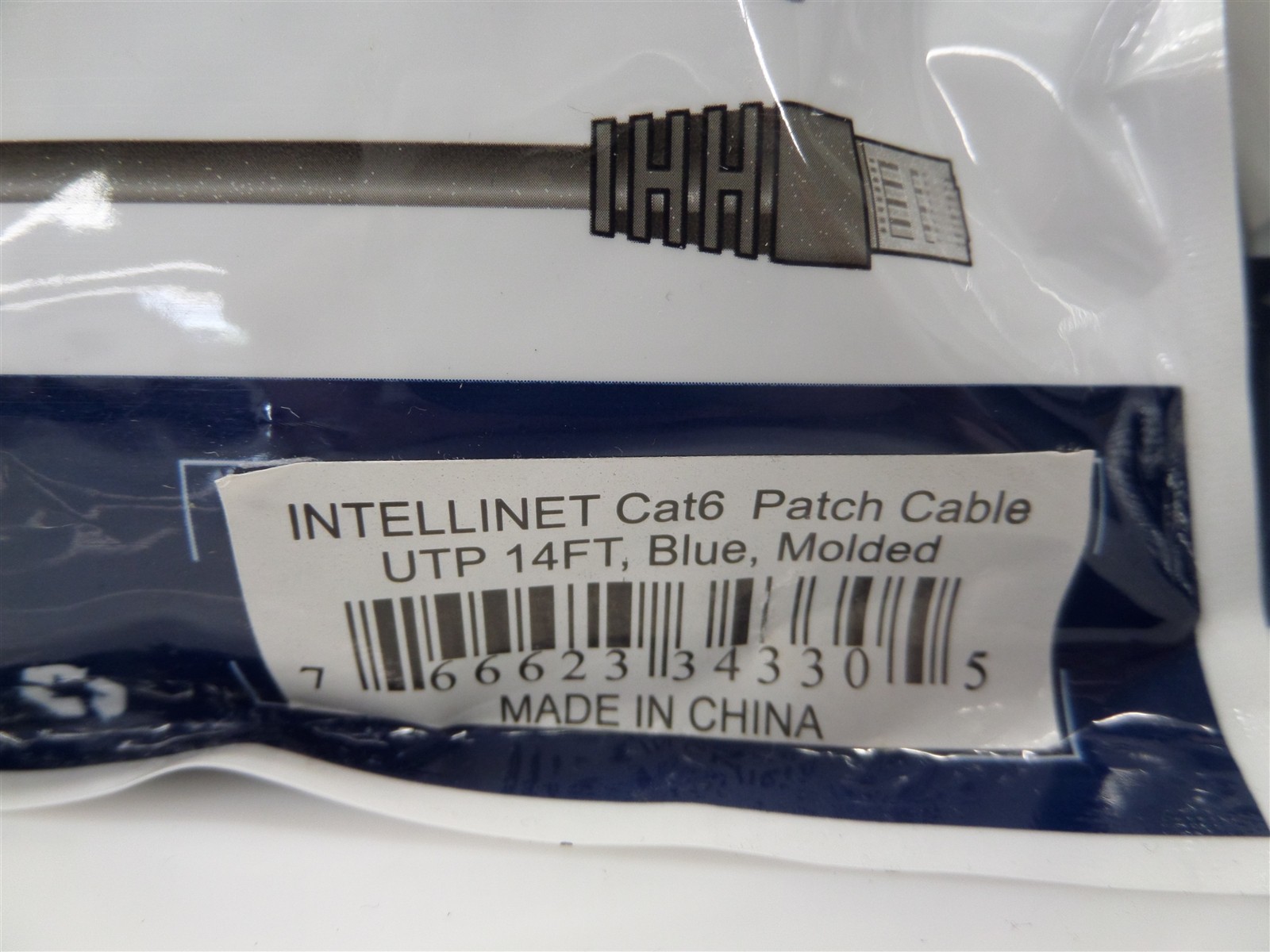 Lot Of 2 Intellinet Cat6 Networking UTP Patch Cable 14ft 5m