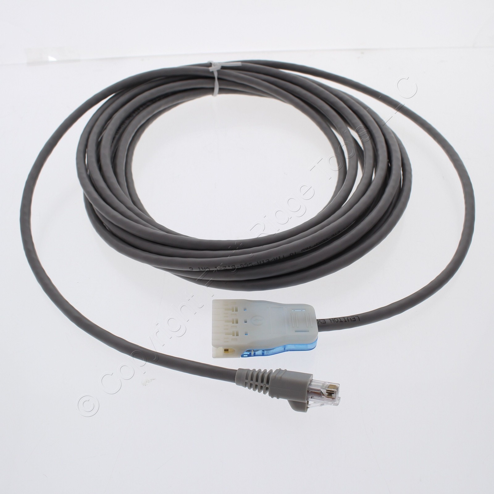 Leviton 234B-20S Gray 20ft Cat6 Ethernet Cable LAN Data Center LAN RJ Patch Cord