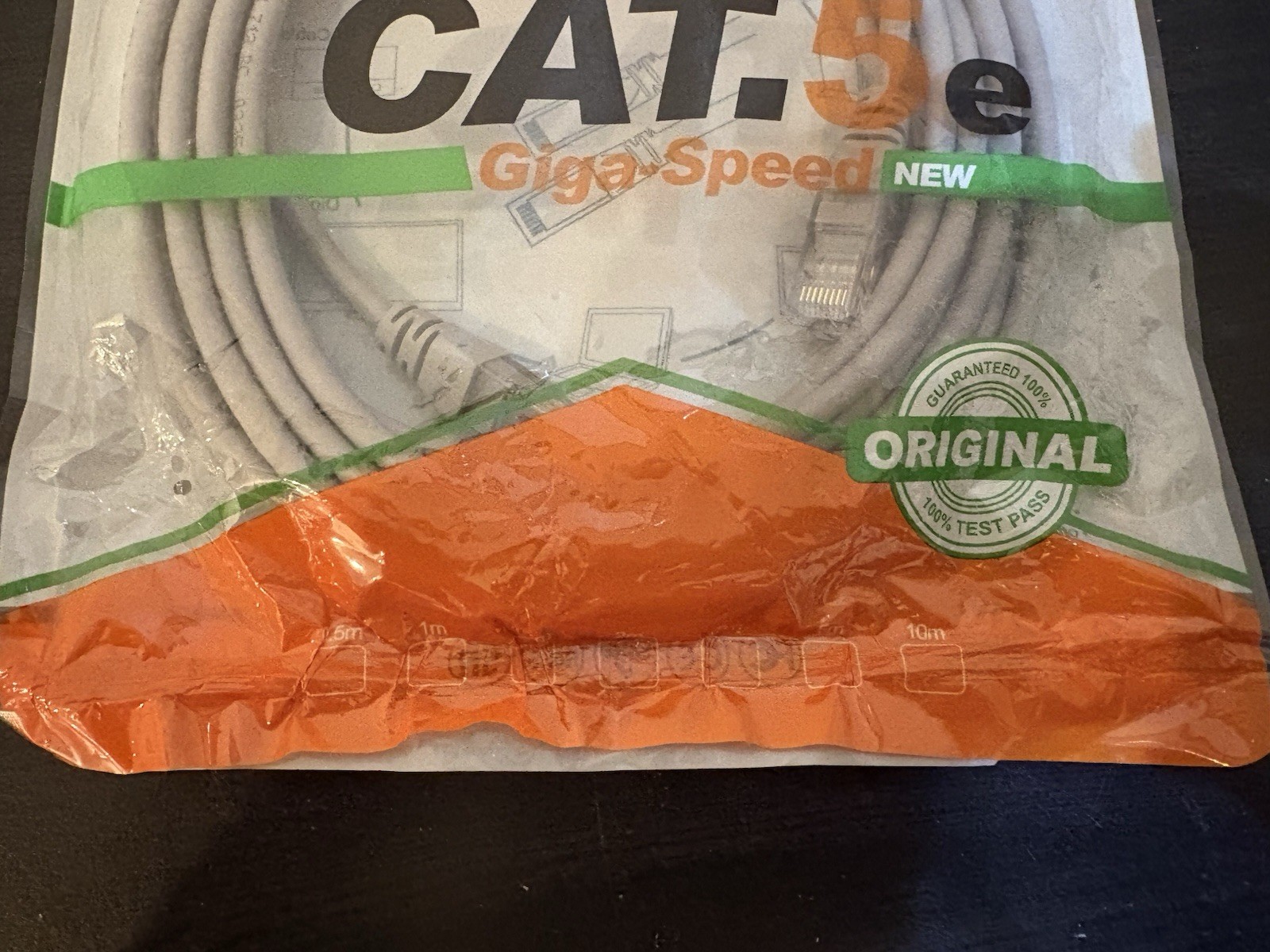 CAT.5.e Patch Cable Giga-Speed New & Sealed EIA/TIA-568A/B, ISO/IEC 11801