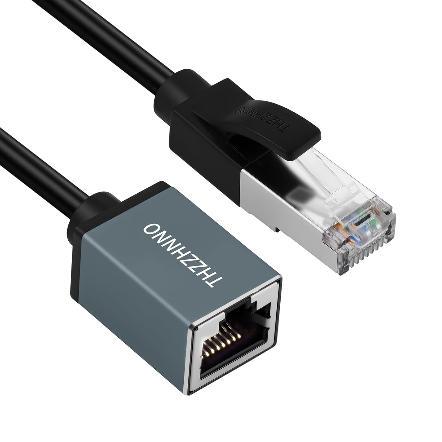 Cat6 Ethernet Extension Cable 15FT, 1000Mbps RJ45 Male to Female Cable, Gigabit