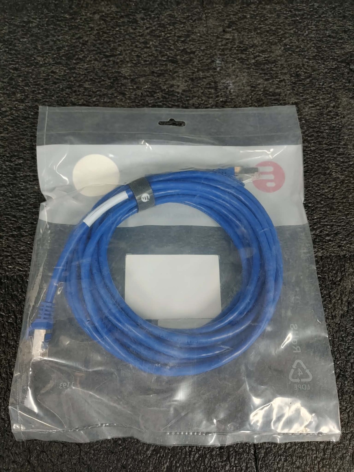 LOT of 5 FS Cat6a Snagless SFTP PVC CM Patch Cable 16ft (5m) 26 AWG Blue
