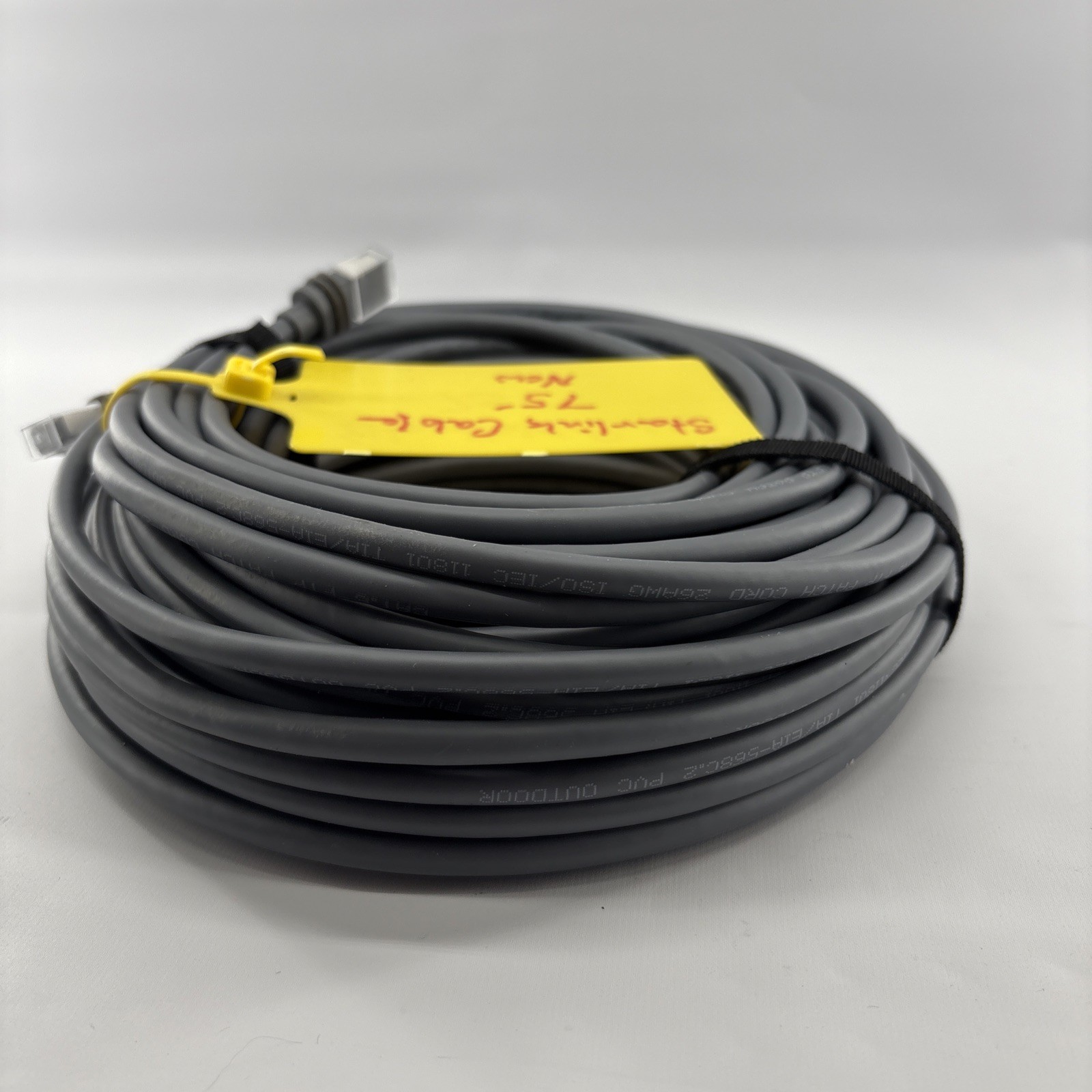 Starlink 75′ Cat 6 FTP Patch Cord 26AWG ISO/IEC 11801 TIA/EIA-568C.2 PVC Outdoor