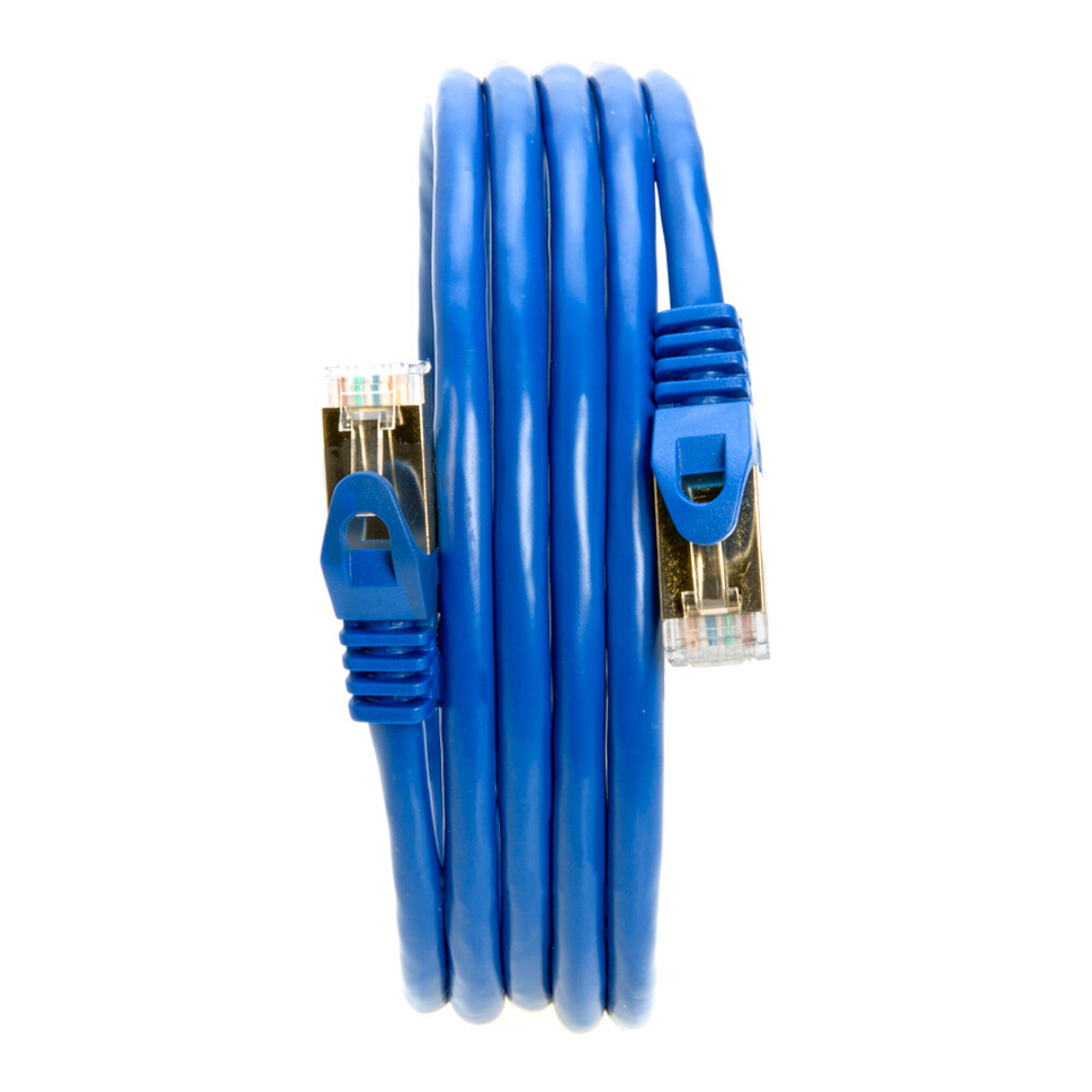 Cat7 S/FTP Ethernet Patch Cord Copper LAN Network Wire 50FT-200FT Multi LOT