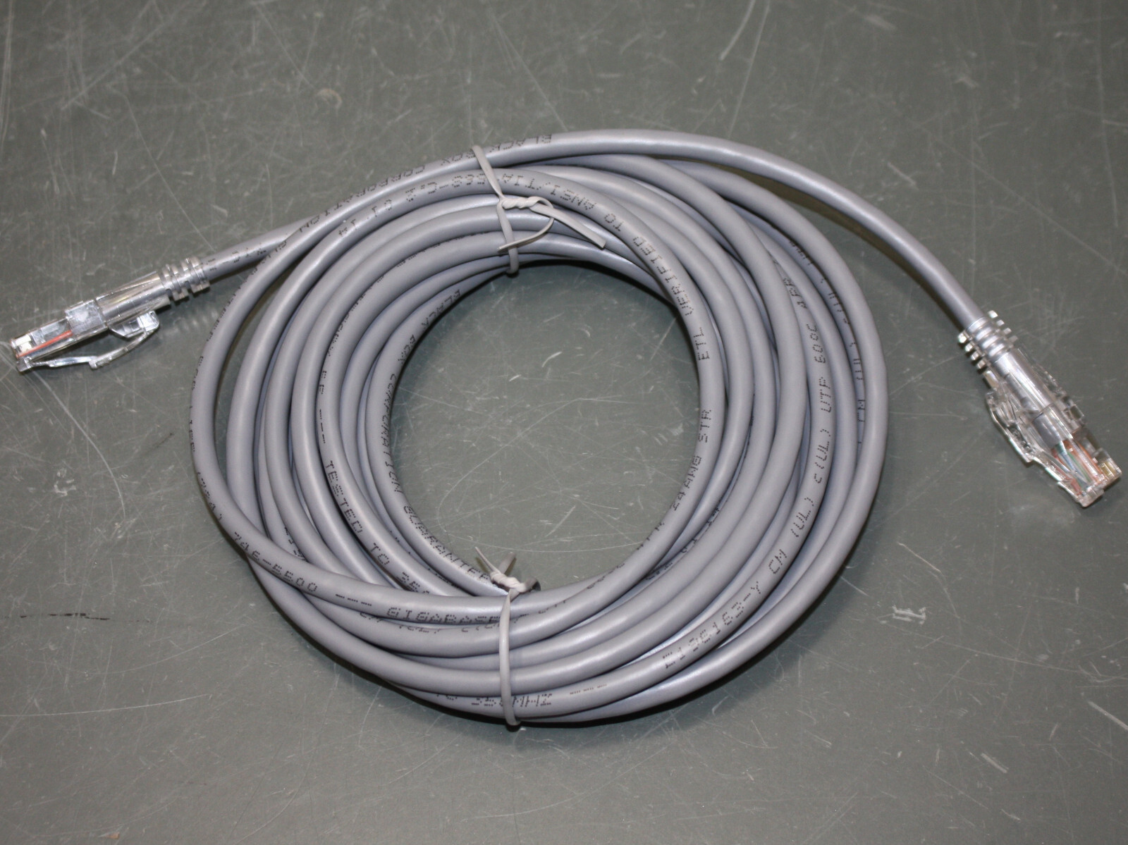 (25) Black Box CAT5e Premium Patch Cable, 20ft Ethernet Cord, Gray, 350 MHz