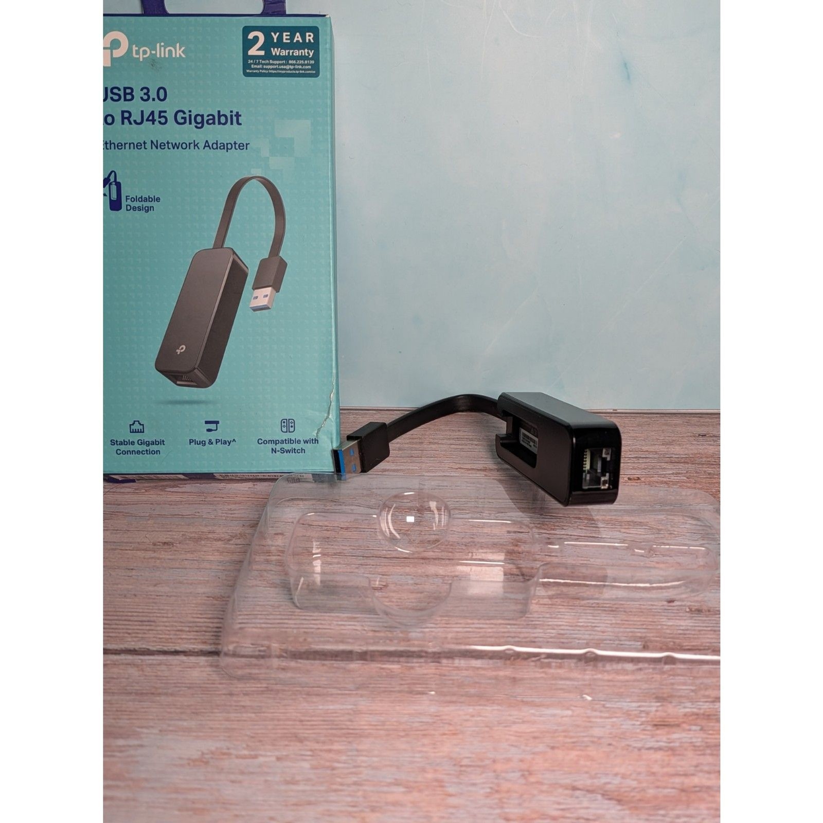 TP-Link USB 3.0 to RJ45 Gigabit Ethernet Network Adapter (UE306) – Open Box