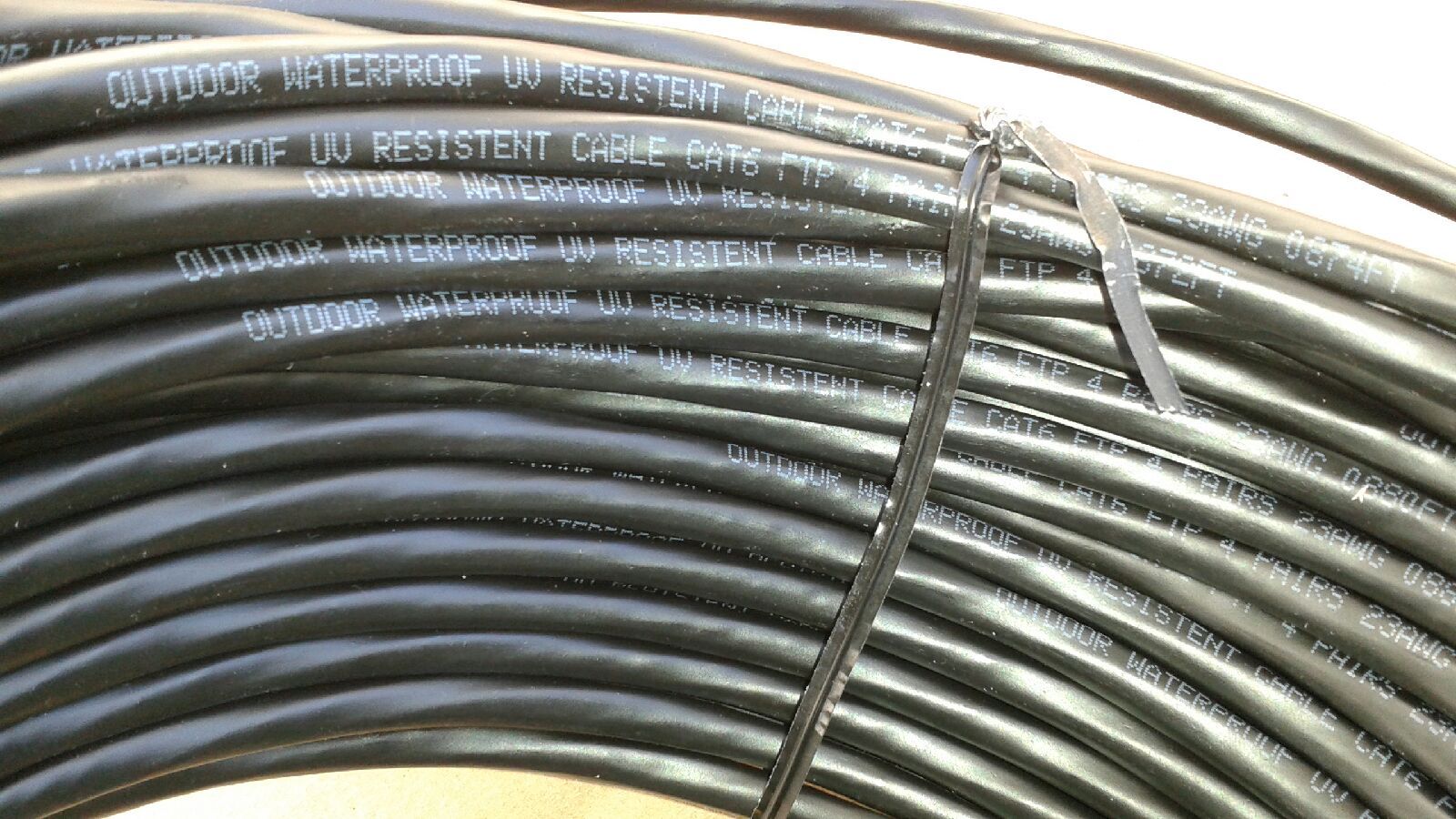 500ft CAT-6 SHIELDED Outdoor Indoor Ethernet CableUV Direct bury RJ45