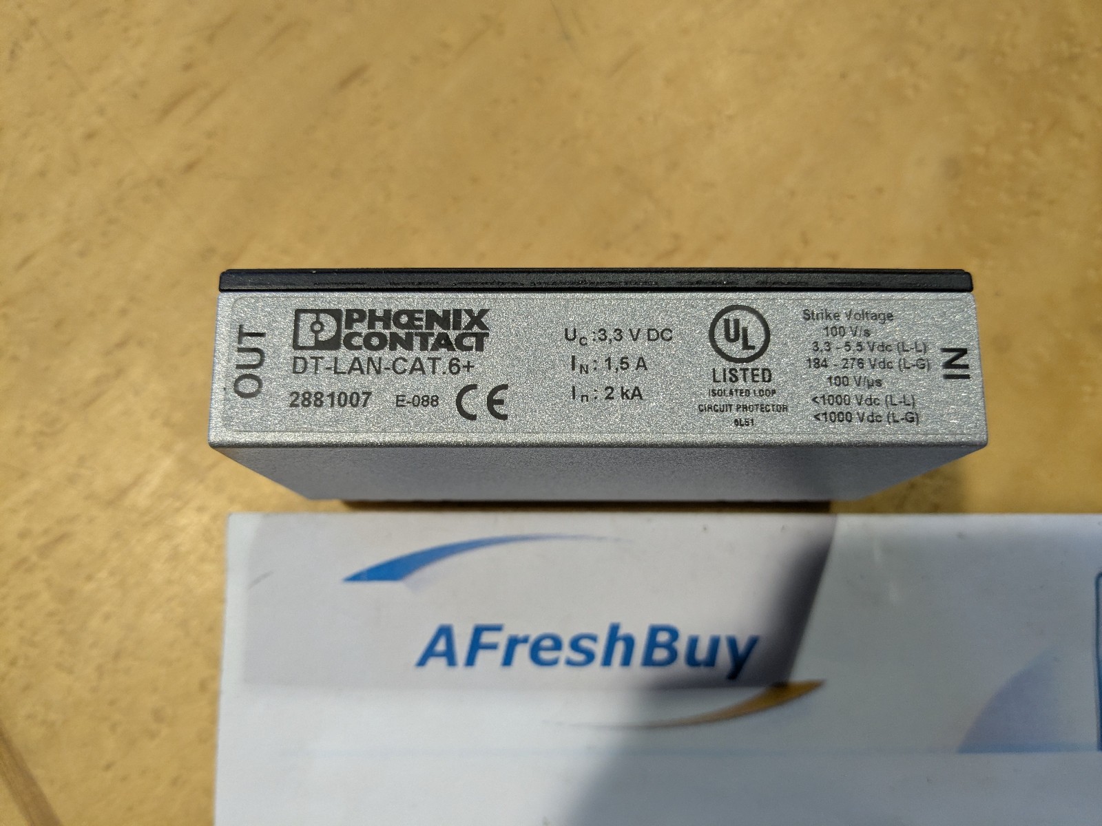 Open Box PHOENIX CONTACT DT-LAN-CAT.6+ 2881007 SURGE PROTECTION