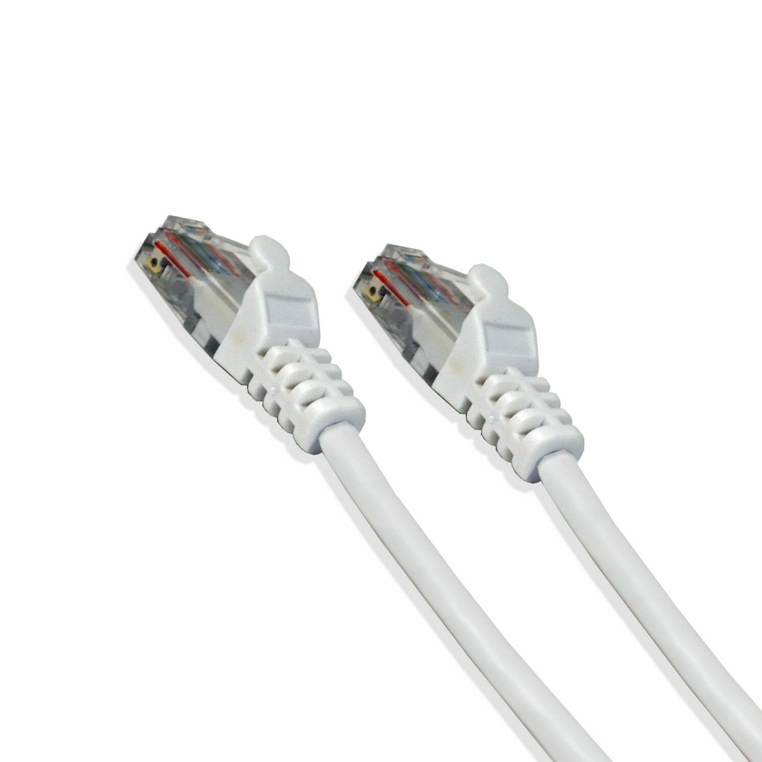 CAT5E White Ethernet Network 3′ Feet 24 AWG Patch Cable RJ45 LAN Wire (5/pack)