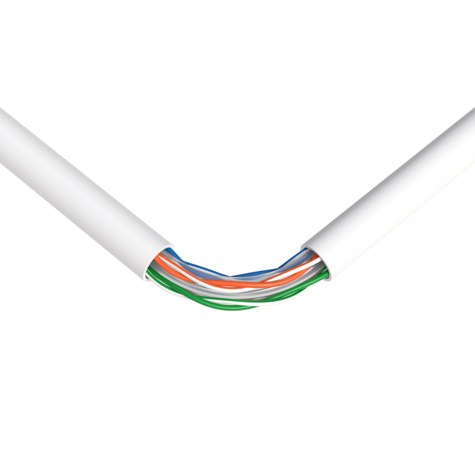 CAT6 Ethernet Cable 1000FT 23AWG CCA Network Solid Bulk Wire, Pull Box, White