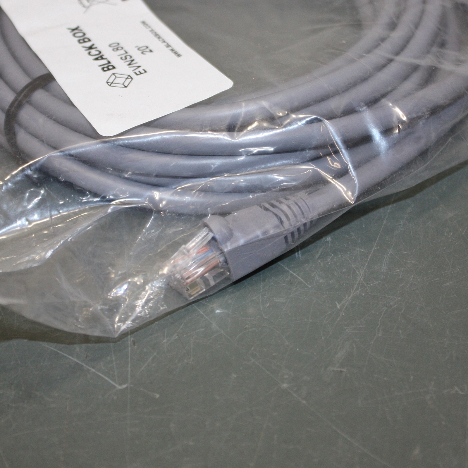 (15) Black Box CAT5e Ethernet Patch Cable EVNSL80, 20 ft, RJ-45, 24 AWG