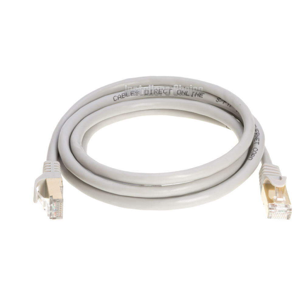 200ft Cat7 Ethernet LAN Network Cable High Speed SSTP Modem Router Gray