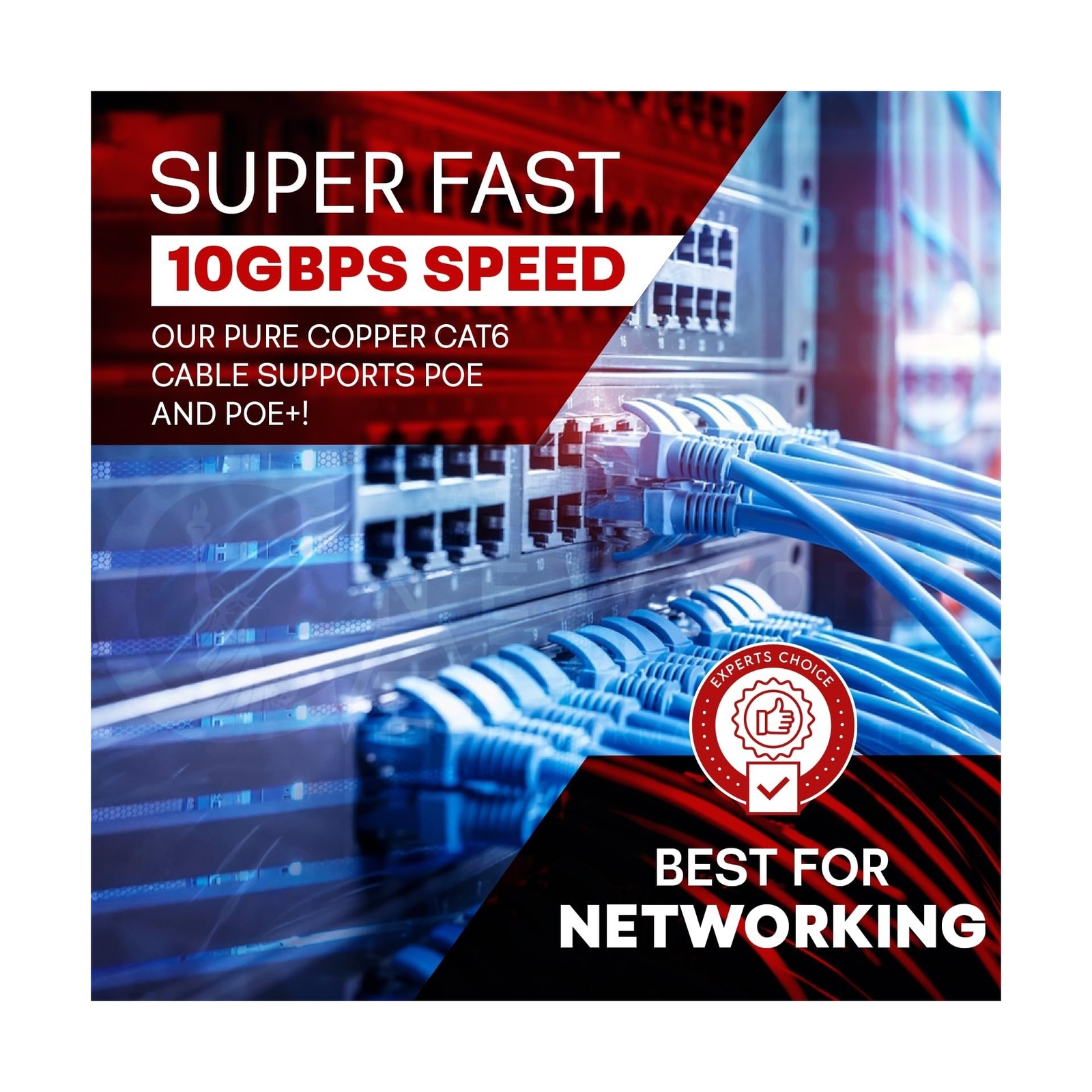 CAT6 Plenum (CMP) 1000ft Bulk Ethernet Cable | 100% Pure Solid Bare Copper | …