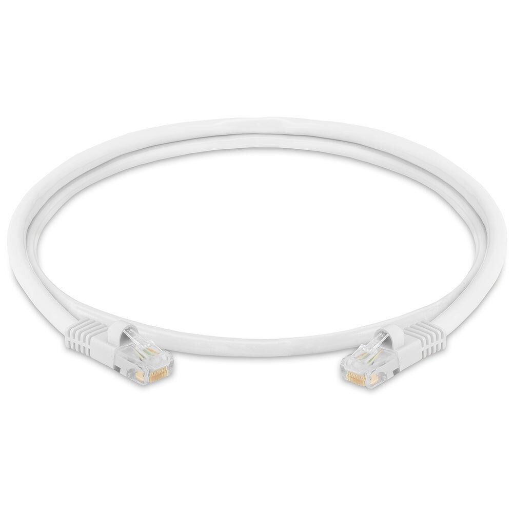 3FT Cat5e Ethernet Patch Cord White Cat 5e Internet Cable RJ45 LAN Router Cord