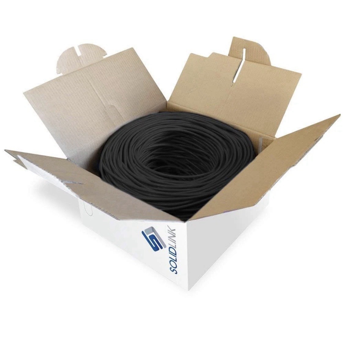 CAT5e Ethernet Cable 1000ft 24AWG Solid CCA UTP Network LAN Wire White Box