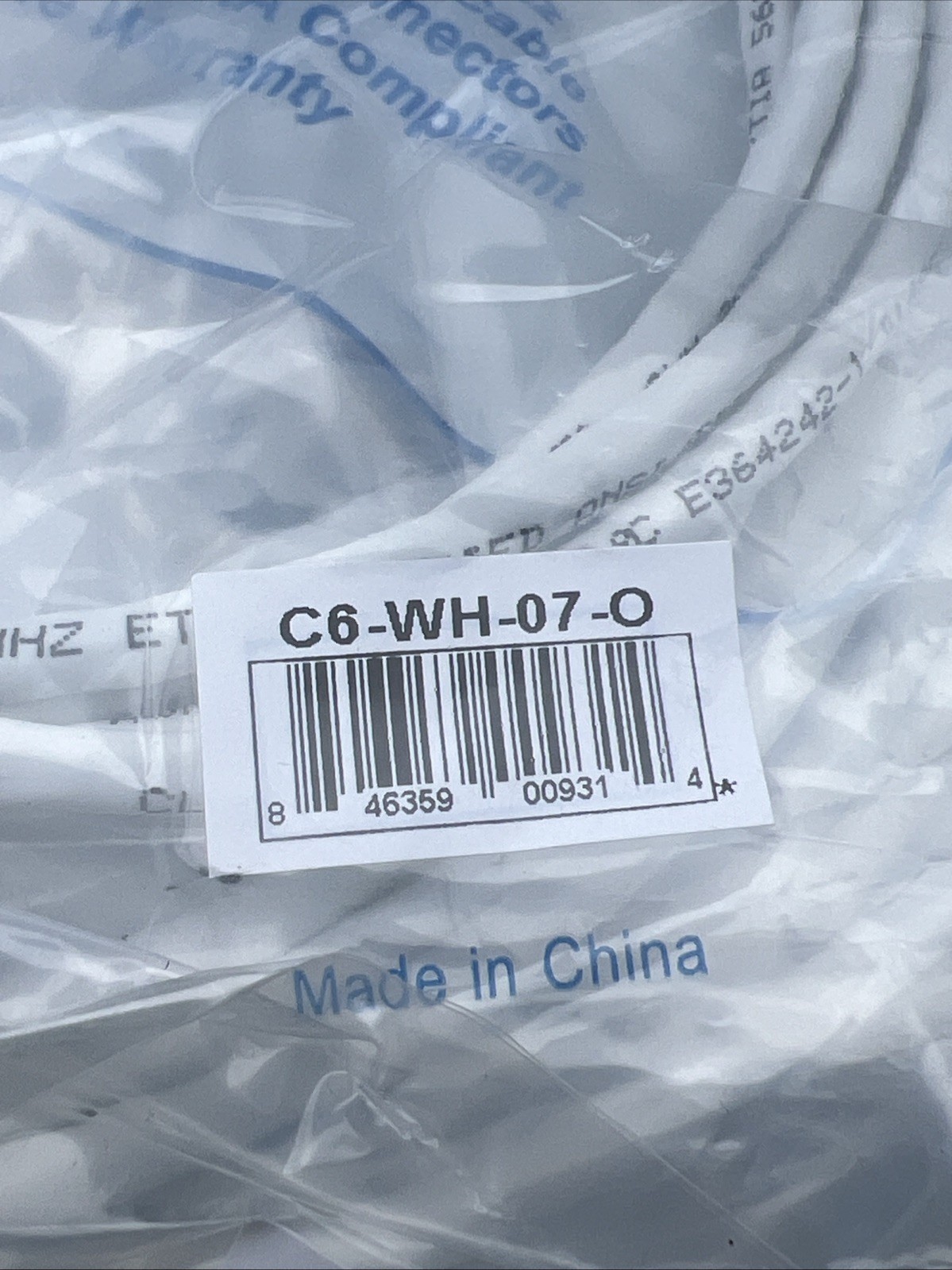 10 Pack Clear Links Patch Cable UTP 7 FT Foot 568B Wired EIA/TIA 500MHz Gigabit