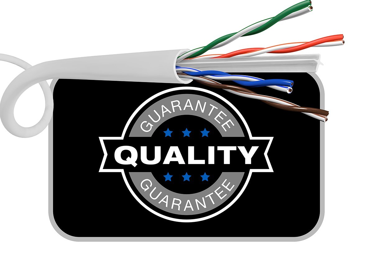 Cat6 Ethernet Bulk Cable Solid 500Mhz UTP Copper Wire 23AWG 250ft White CMR Wire