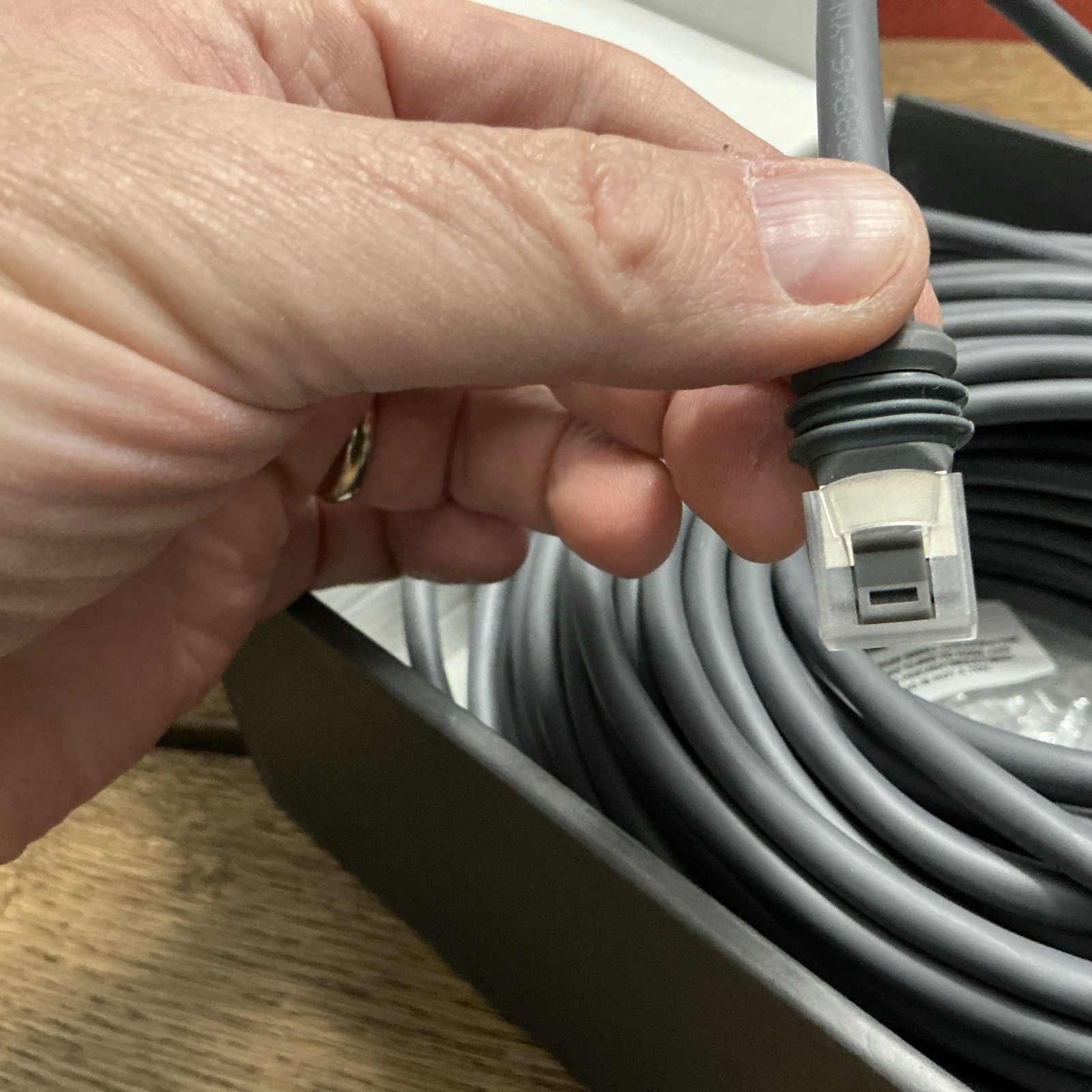 LUCMO 150ft Starlink Cable Gray ST To ST Round Cable MPN STK17 Outdoor Ready