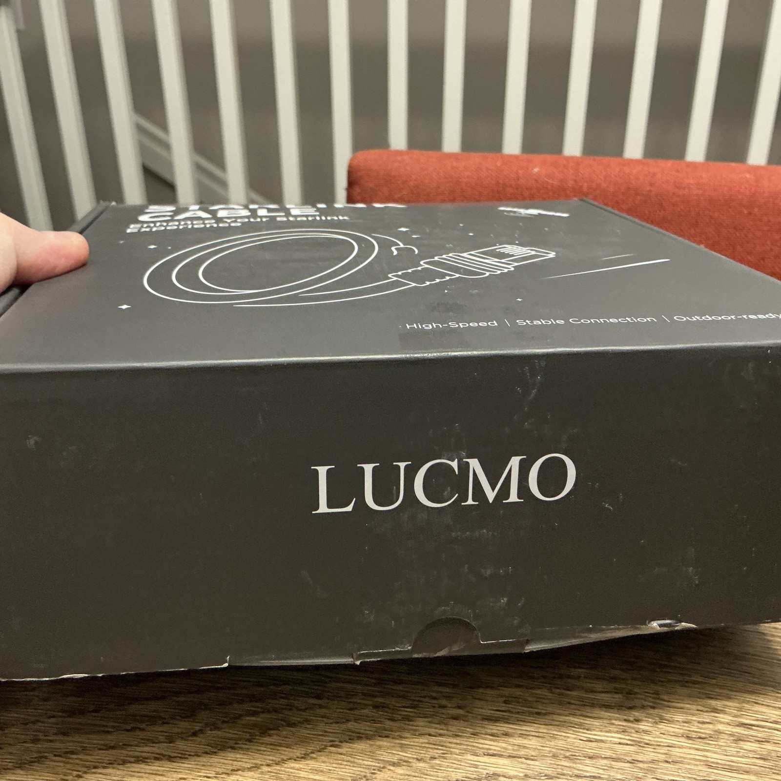 LUCMO 150ft Starlink Cable Gray ST To ST Round Cable MPN STK17 Outdoor Ready