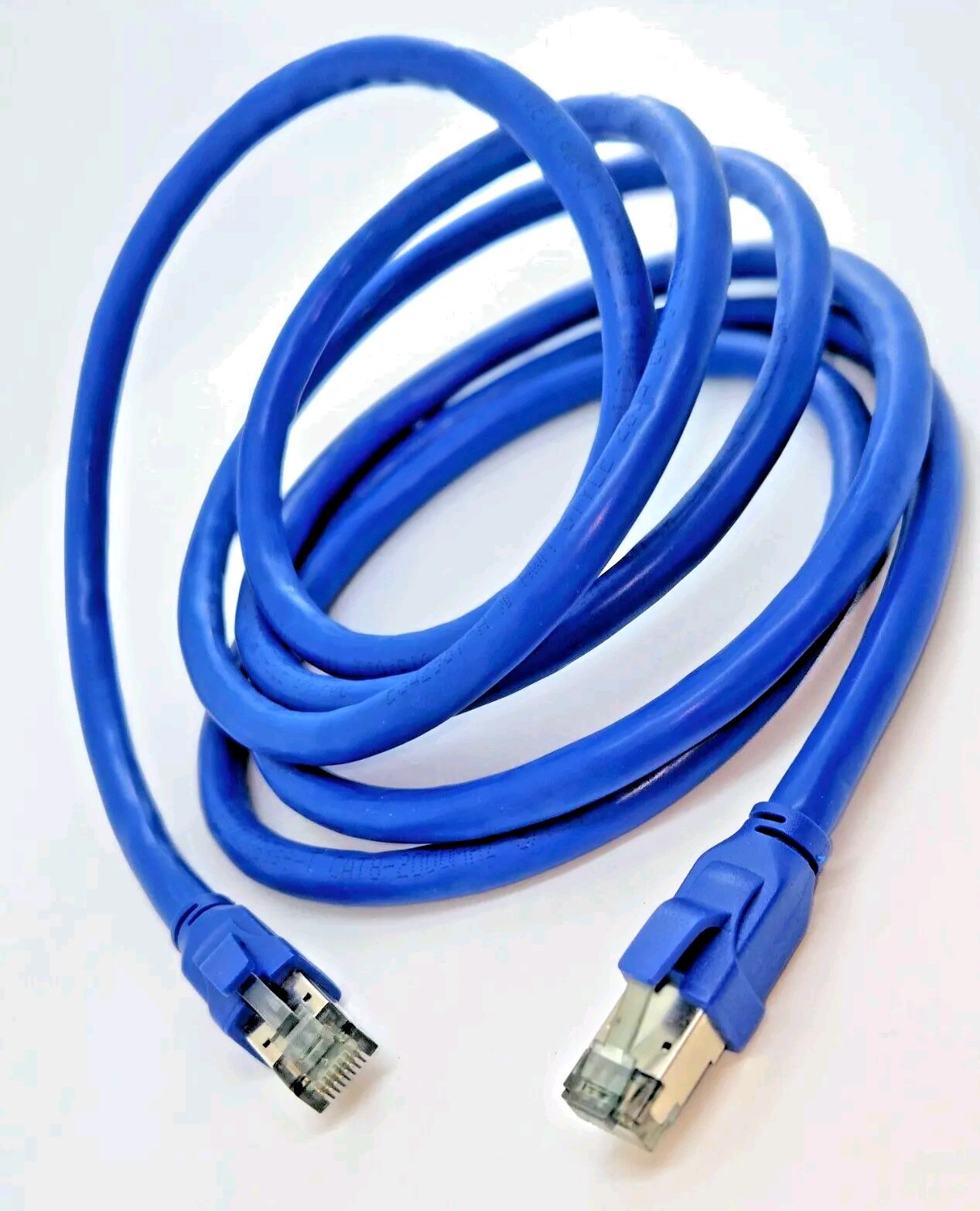 1Ft – 10Ft CAT8 Shielded Ethernet Cable Super Speed 40Gbps 2000Mhz Blue Color