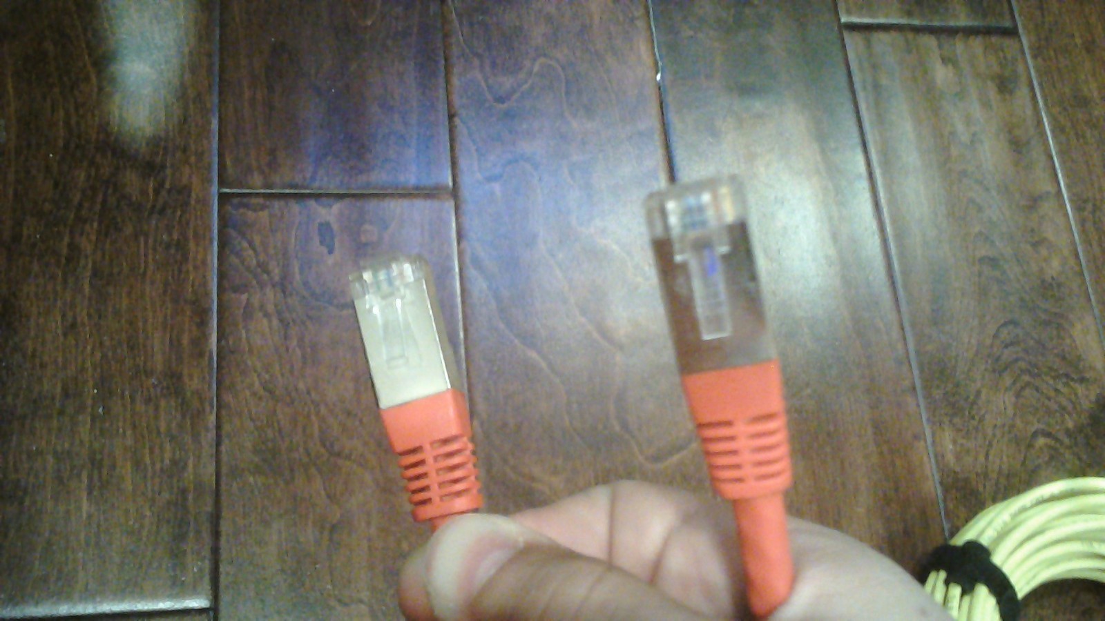 Cables 50 ft [ cat 6 ] STP 2 pack yellow & red new condition