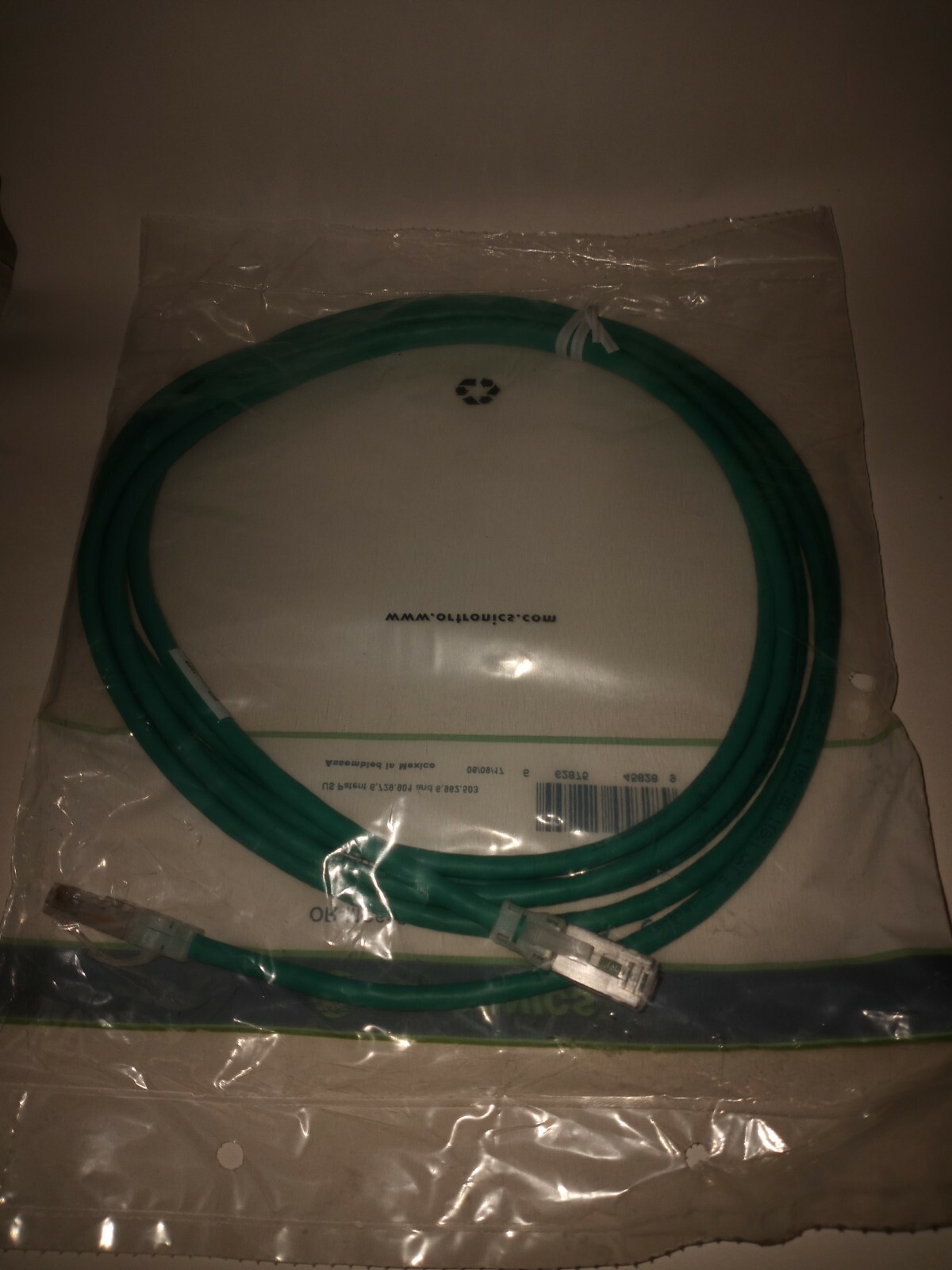NEW ORTRONICS OR-MC610-05 CAT6 CABLE MOD 8, 10FT GREEN, CLARITY 4P 24G ST PVC CM