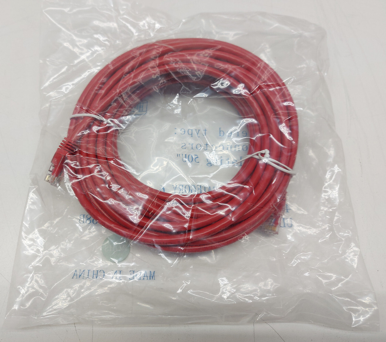 35ft CAT6 UTP Ethernet Patch Booted Cable Red UL/ETL ANSI EIA/TIA 24AWG ROHS