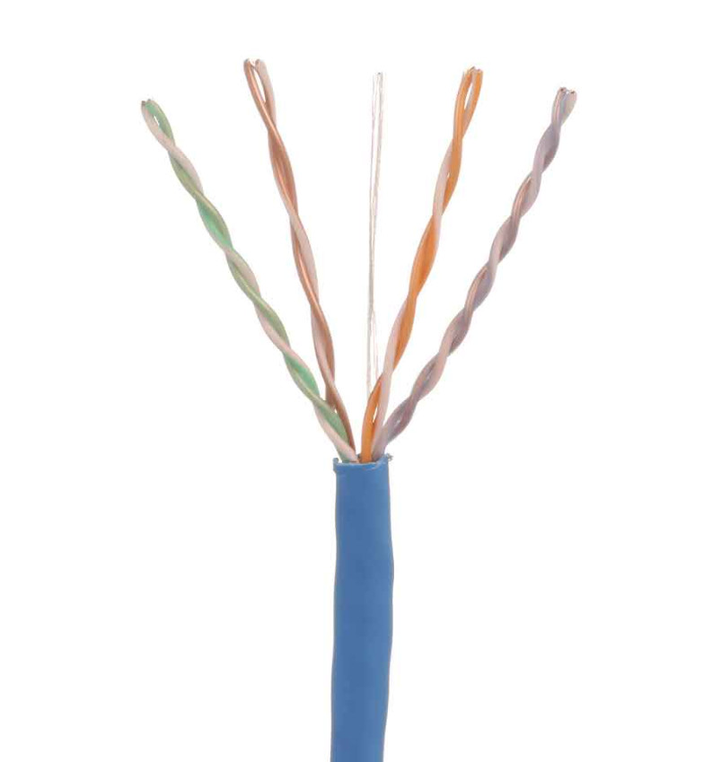Panduit Copper Cable, Cat 6, 24 AWG, UTP, CMP, White, 1000ft. PUP6C04WH-WZ