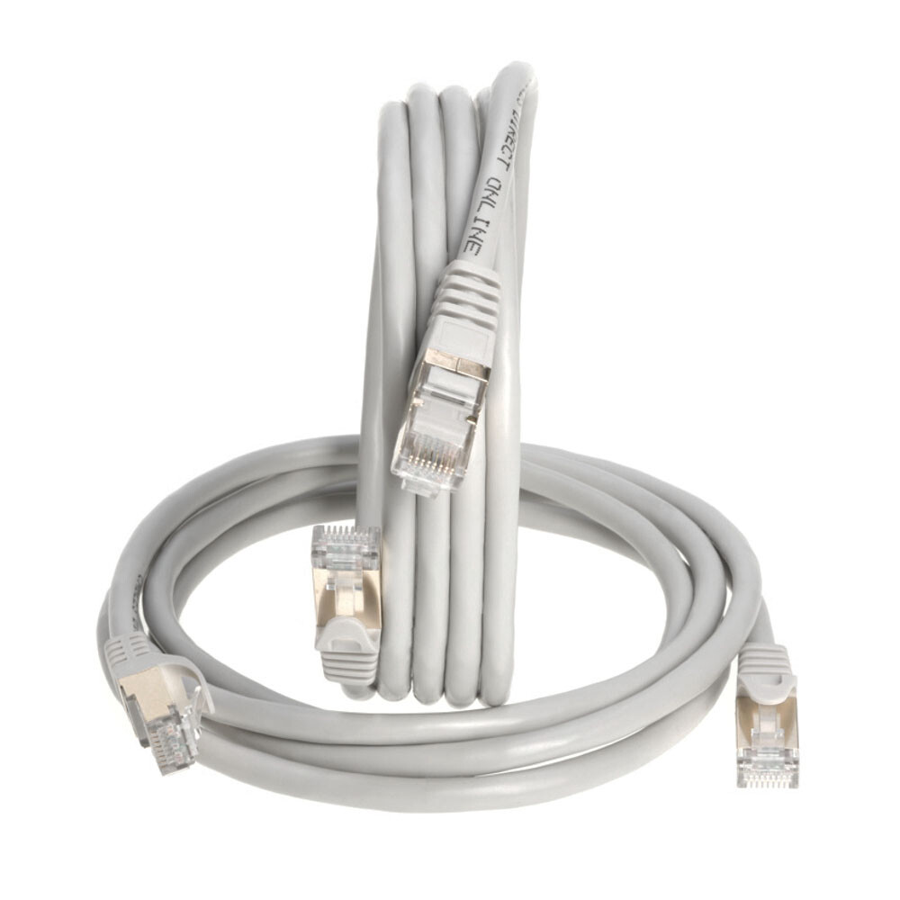 Cat7 S/FTP Ethernet Patch Cord Copper LAN Network Wire 50FT-200FT Multi LOT