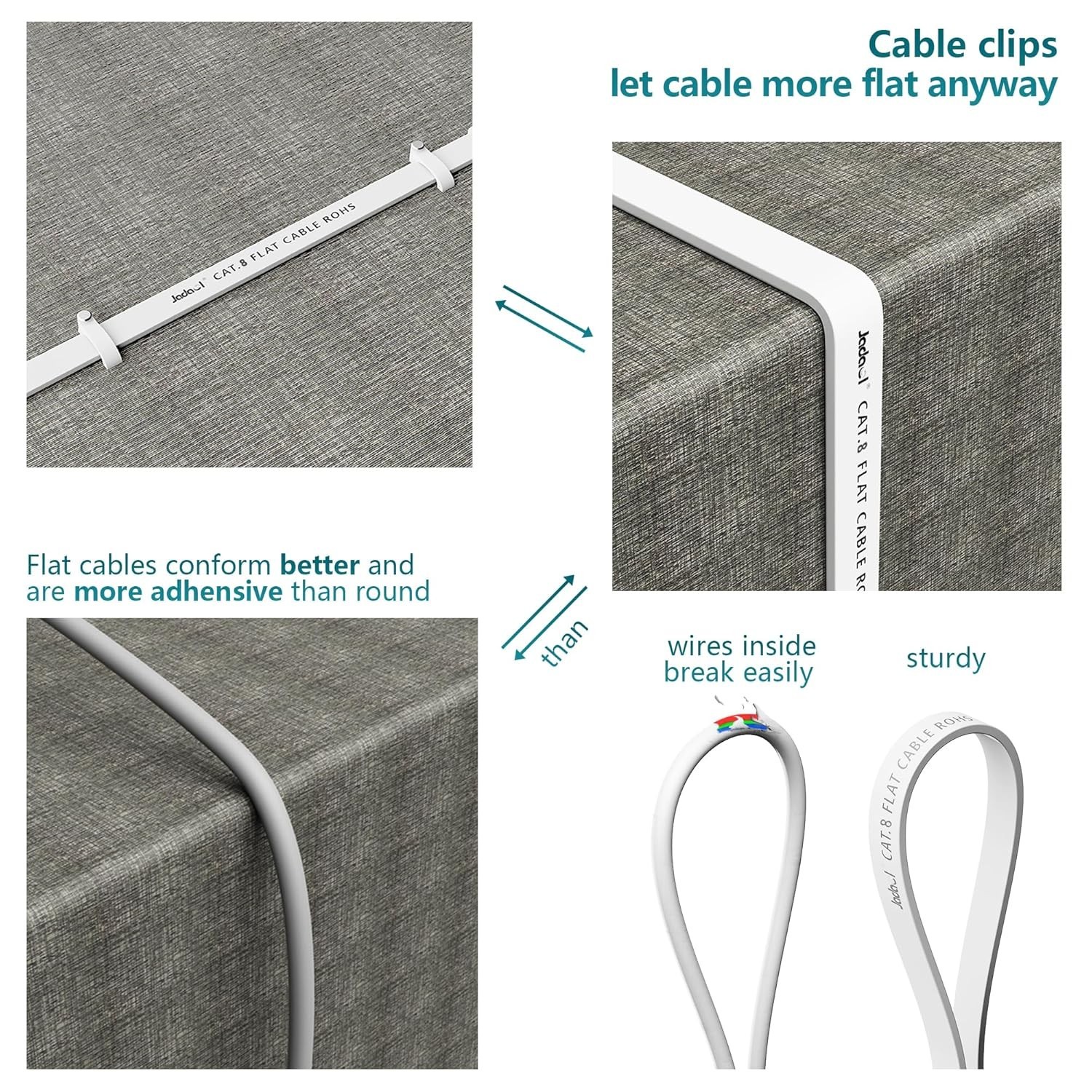 25 ft Cat 8 Ethernet Cable – 40Gbps Bandwidth for Superior Streaming and Gaming
