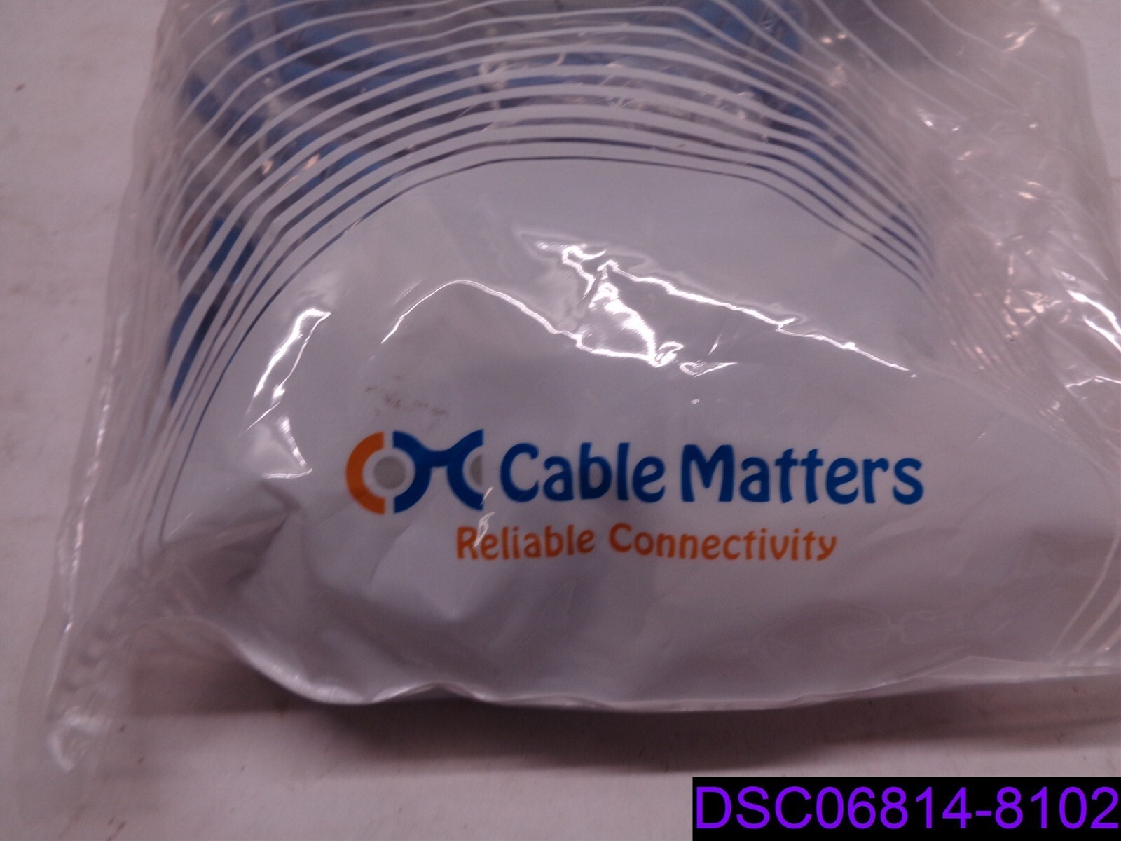 Qty = 50 Cables (10 Packs x 5): Cable Matters Cat6 Ethernet Patch 160001-BLU-7×5