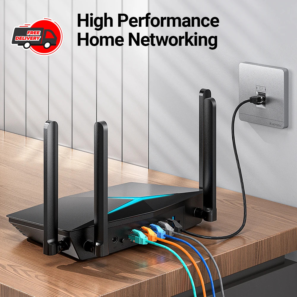 Cat6A Ultra Thin Ethernet Cable 3.8mm 10Gbps Network Patch Cord RJ45 UTP