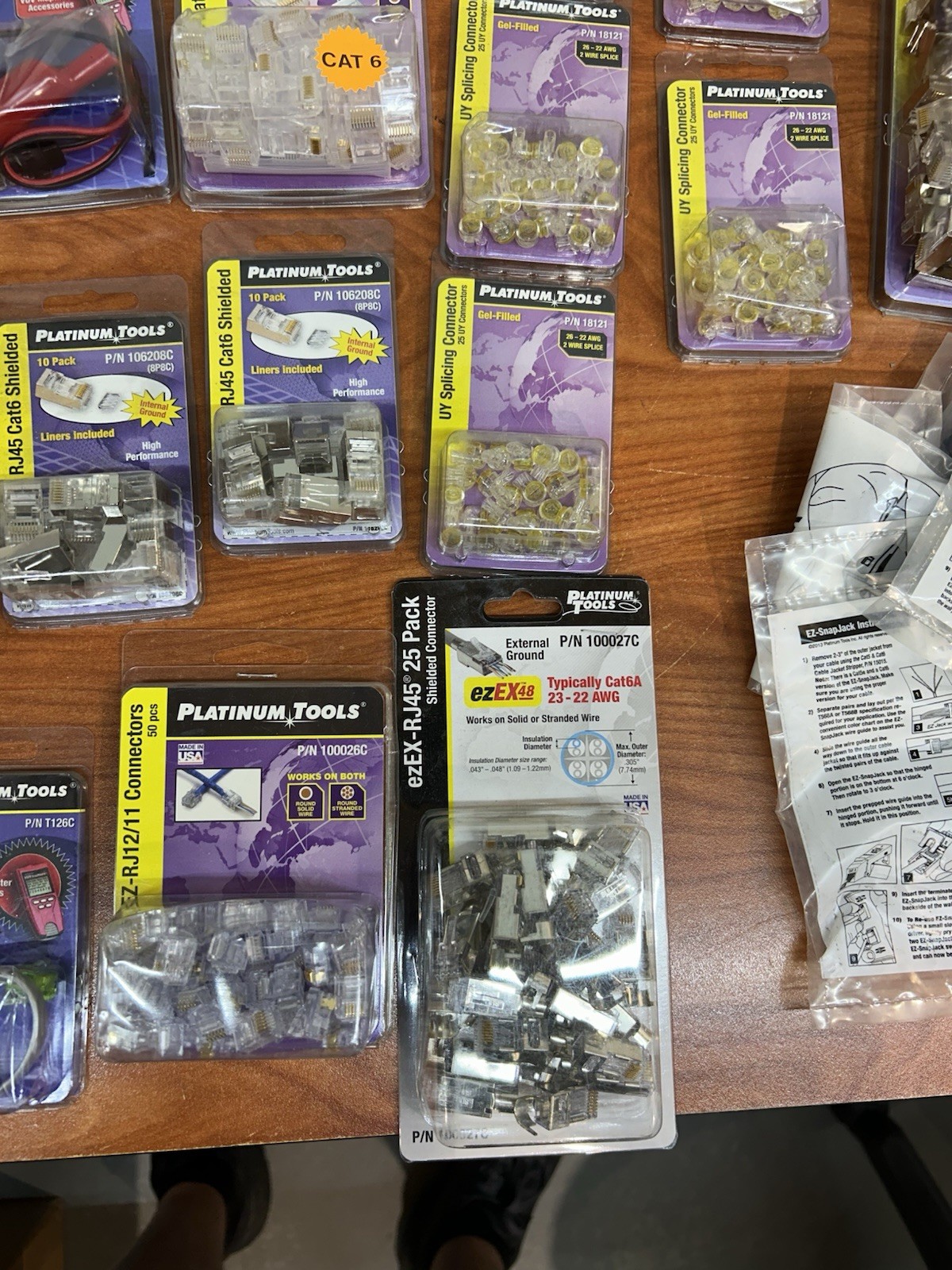 Platinum Tools, Bulk Lot Of Connectors And Other Items. All New In Packages JD