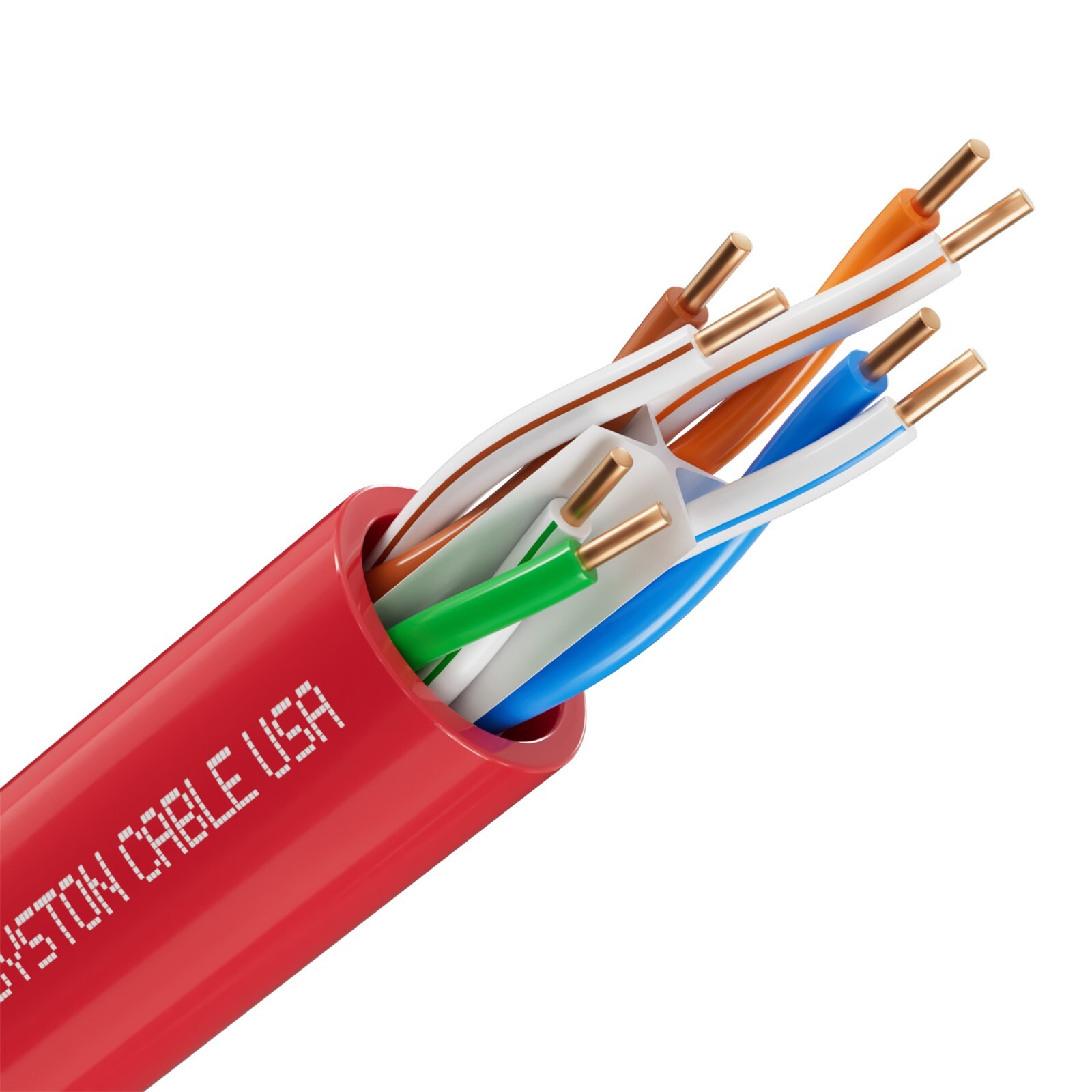 Syston Cat 6e Ethernet Cable 1000ft 23 AWG Bare Copper Wire 600 MHz CMR Bulk Box